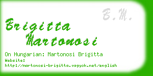 brigitta martonosi business card